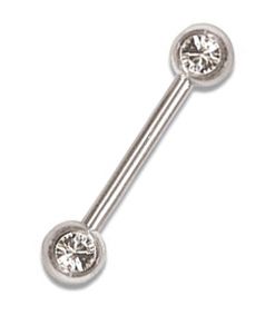 BARBELL WITH CRYSTALS